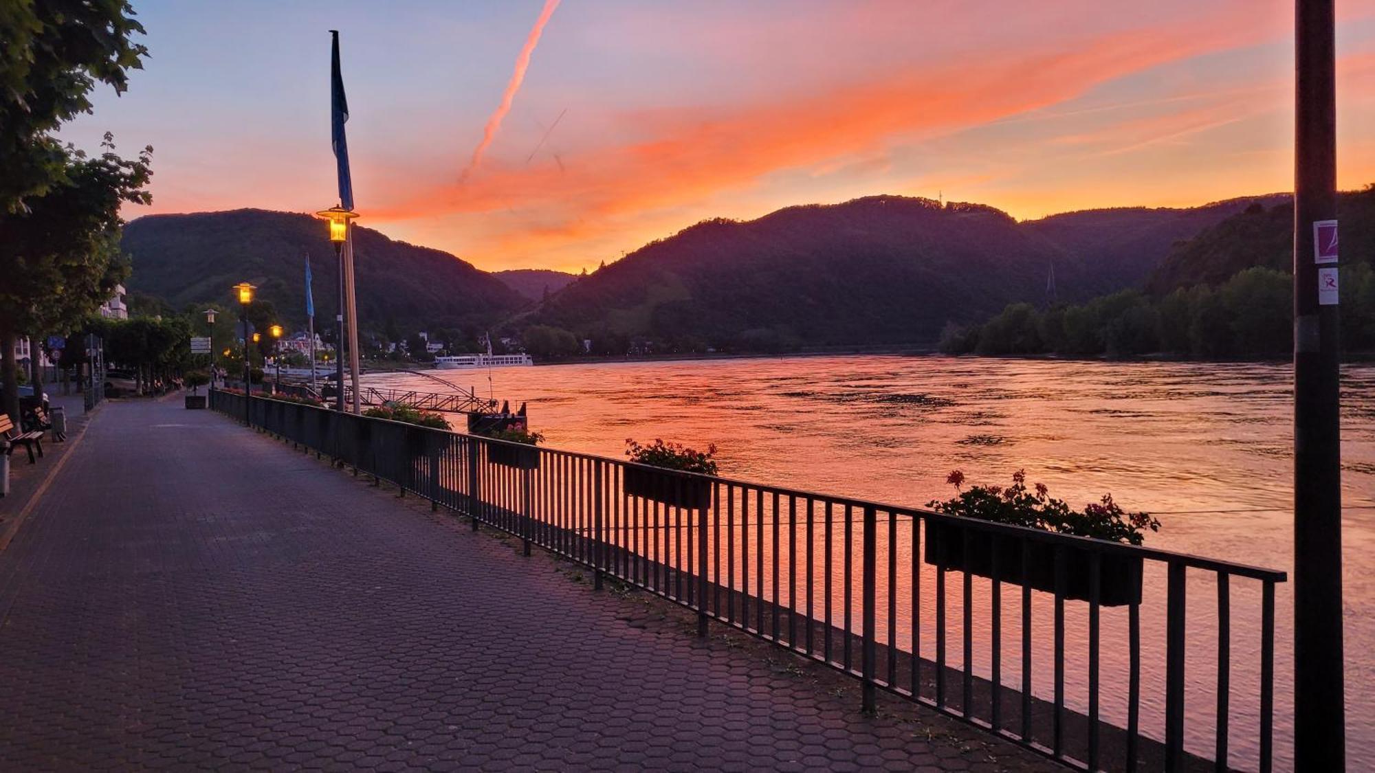 Urlaub Am Rhein, Ferienwohnung Mit Garten Boppard Extérieur photo